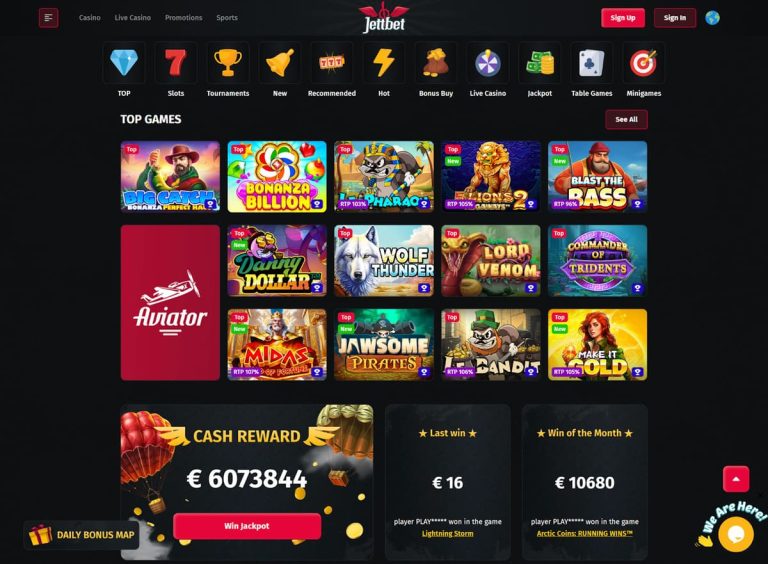 Jettbet Casino jeux