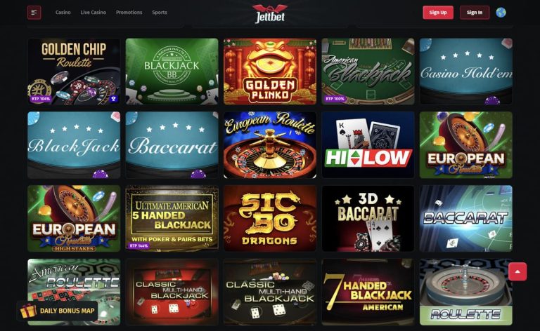 Jettbet Casino jeux table