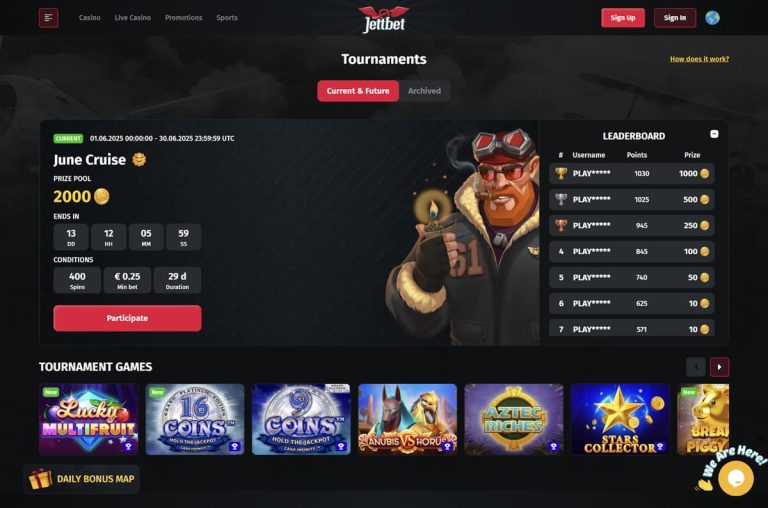 Jettbet Casino tournois